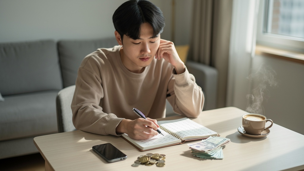 금연 후 시간과 비용의 여유를 느끼는 장면