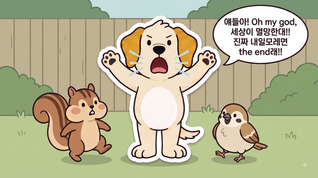 세상이 멸망한다고 소리치는 뭉치