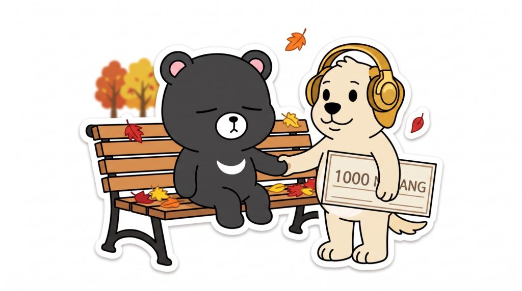 뭉치가 감동받은 표정으로 도리의 손을 꼭 잡는다