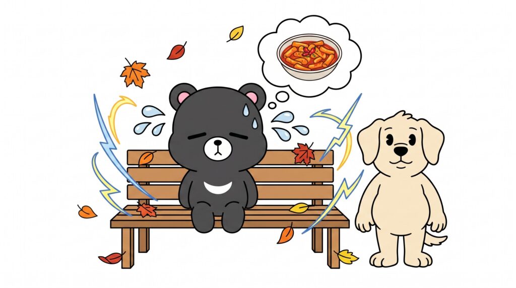 도리의 무표정한 얼굴에 거대한 땀방울이 쏟아진다.